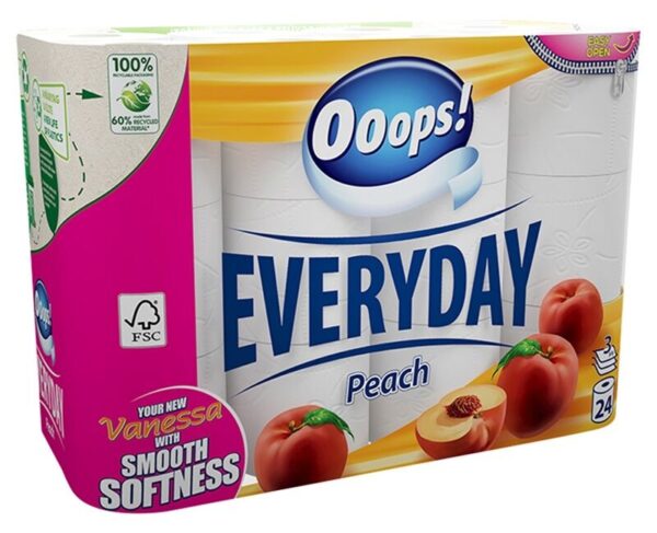 Ooops! Everyday Barack 3 rétegű Toalettpapír 24 tekercs