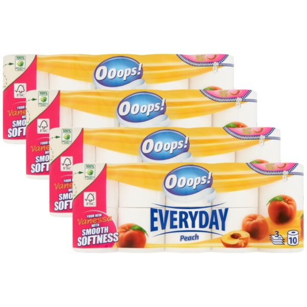 Ooops! Everyday Barack 3 rétegű Toalettpapír 4x10 tekercs