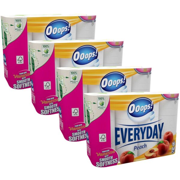 Ooops! Everyday Barack 3 rétegű Toalettpapír 4x24 tekercs