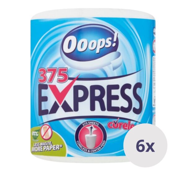 Ooops! Express 375 2 rétegű háztartási Papírtörlő 6x1 tekercs