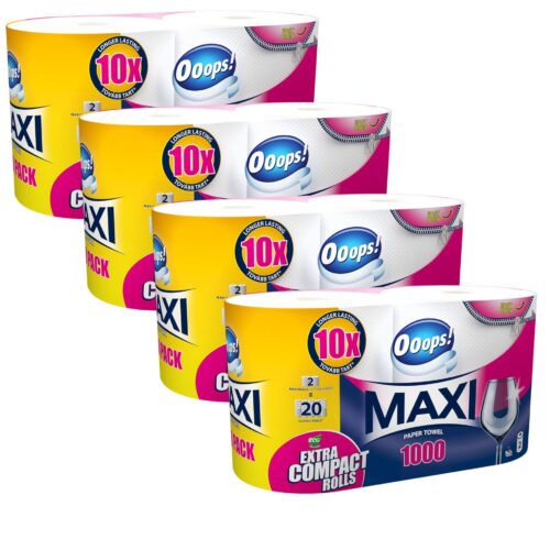 Ooops! Maxi Duo 1000 2 rétegű Papírtörlő 4x2 tekercs