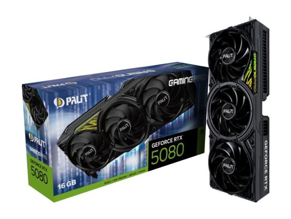 Palit GeForce RTX 5080 GamingPro V1 NVIDIA 16 GB GDDR7 PC videokártya