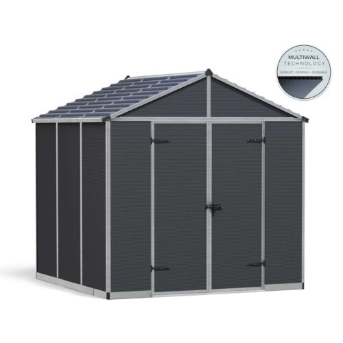 Palram - Canopia Rubicon 8' x 8' antracit heavy duty tá...
