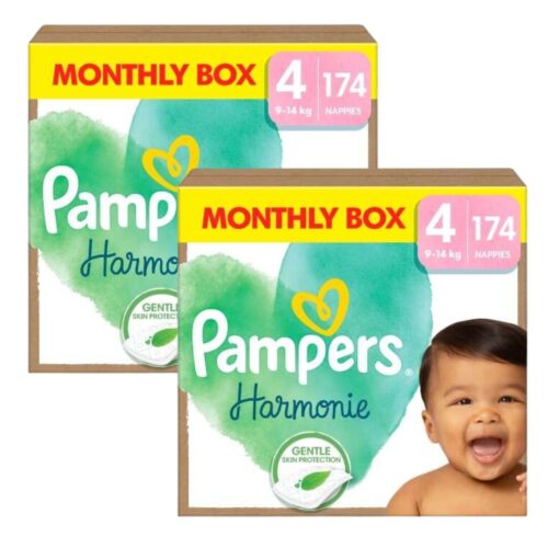 Pampers Harmonie 2 havi Pelenkacsomag 9-14kg Maxi 4 (348db)