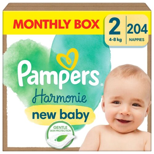 Pampers Harmonie havi Pelenkacsomag 4-8kg Mini 2 (204db)