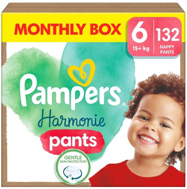 Pampers Harmonie Pants havi Pelenkacsomag 15+kg Junior 6 (132db)
