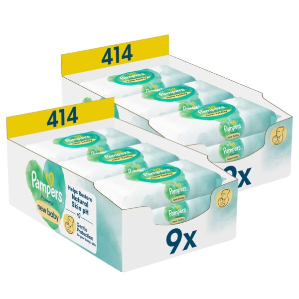Pampers Harmony New Baby nedves Törlőkendő 18x46db