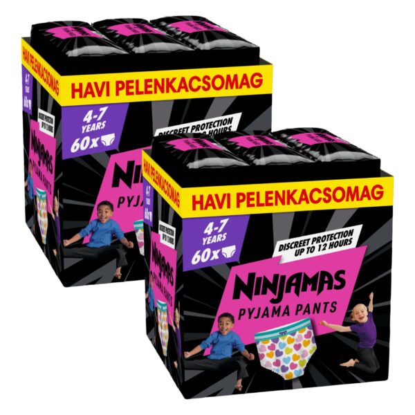 Pampers Ninjamas Pyjama Pants havi Pelenkacsomag 17-30kg XL 7 - S...