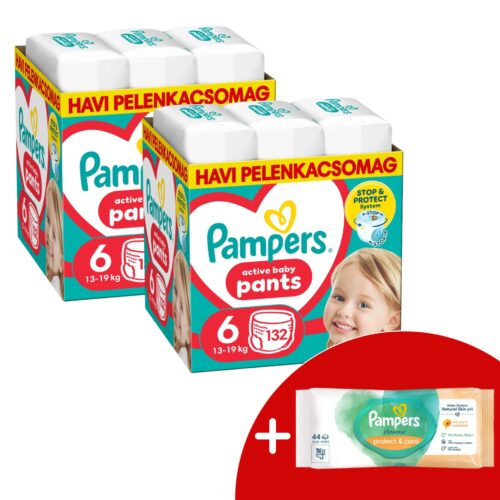 Pampers Pants 2 havi Pelenkacsomag 13-19kg Junior 6 (264db) + Ajá...