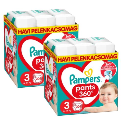 Pampers Pants 2 havi Pelenkacsomag 6-11kg Midi 3 (408db)