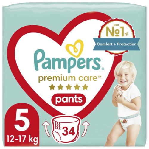 Pampers Premium Care Bugyipelenka 12-17kg Junior 5 (34db)