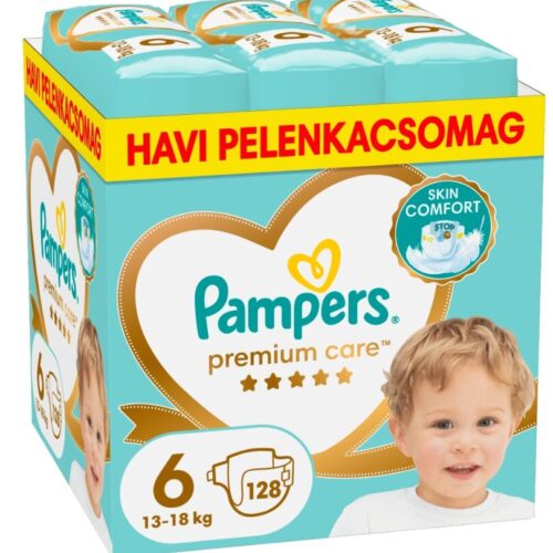 Pampers Premium Care havi Pelenkacsomag 13-18kg Junior 6 (128db)