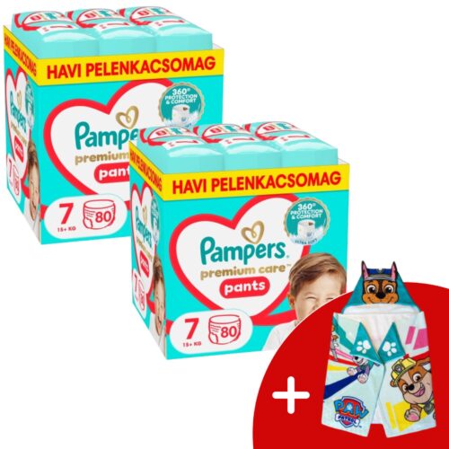 Pampers Premium Care Pants 2 havi Pelenkacsomag 17kg+ Junior 7 (1...
