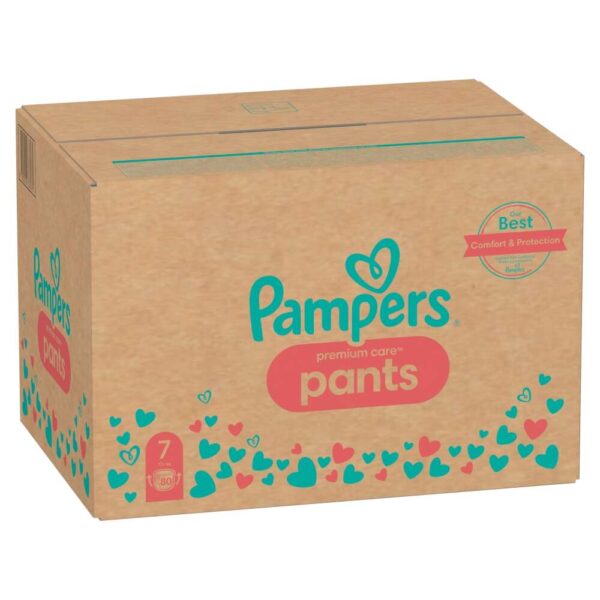 Pampers Premium Care Pants havi Pelenkacsomag 17kg+ Junior 7 (80db)