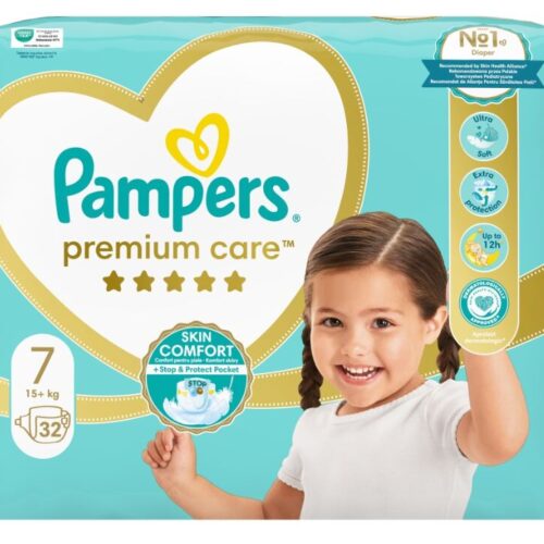 Pampers Premium Care Pelenkacsomag 15kg+ Junior 7 (32db)