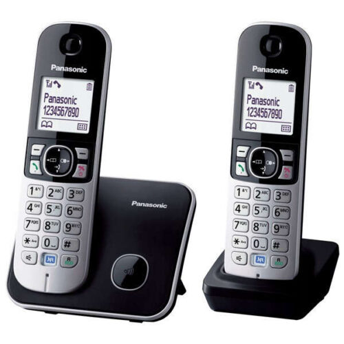 Panasonic KX-TG6812 DECT telefon Hívóazonosító Fekete