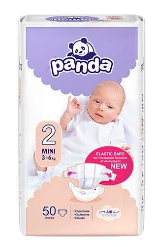 Panda Nadrágpelenka 3-6kg Mini 2 (50db)