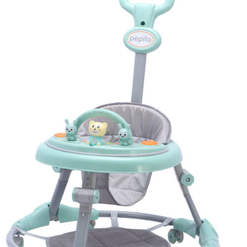 Pepita 3in1 átalakítható világító Bébikomp tolókarral - menta