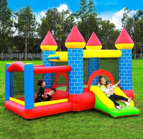 Pepita Castle XL Ugrálóvár 295x260x205cm labdamedencével és csúsz...