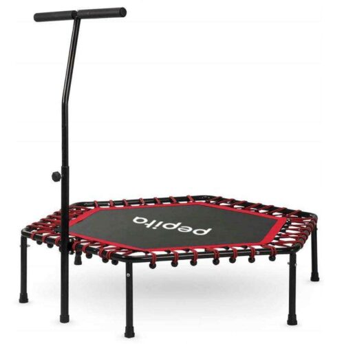 Pepita Fitness trambulin fogantyúval 127cm - piros