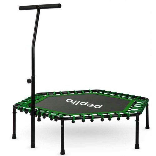 Pepita Fitness trambulin fogantyúval 127cm - zöld
