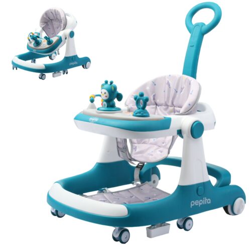 Pepita Jolly 4in1 zenélő Bébikomp tolókarral - kék