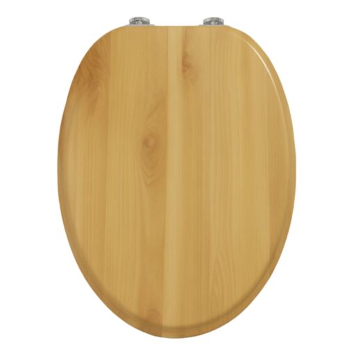 Pepita MDF WC ülőke lassan záródó fedéllel - Deszka minta - barna