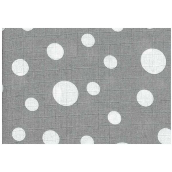 Pepita minőségi Textil pelenka - Pöttyös - szürke-fehér