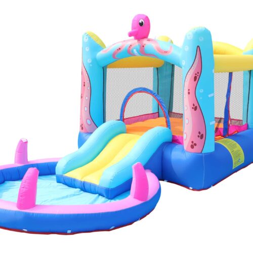Pepita Ocean XL vizes Ugrálóvár 380x200x185cm pancsolóval és csús...