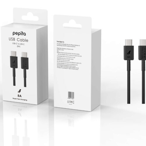Pepita Samsung Töltőkábel 8A USB-C/USB-C 1m - fekete
