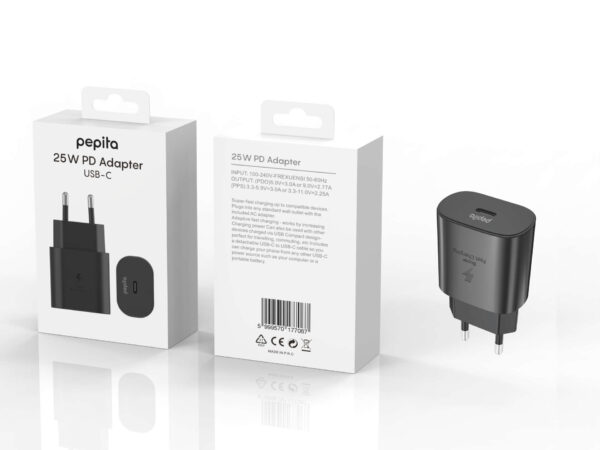 Pepita Samsung USB-C PD Hálózati adapter (gyorstöltés) utángyártott 25W