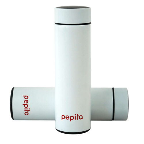 Pepita SMART Termosz LCD hőmérséklet kijelzővel 500ml - fehér