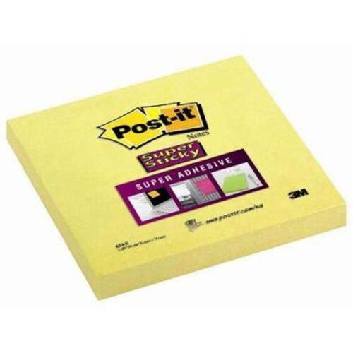 Post-it Super Sticky Jegyzettömb - Sárga - 76x76mm