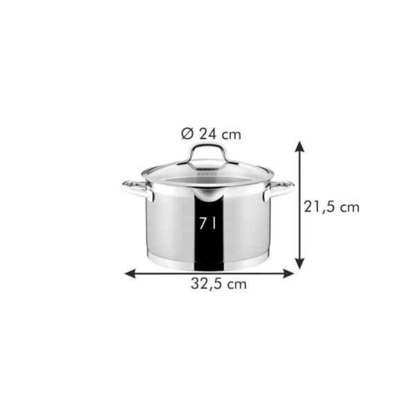 PRESIDENT fazék szűrő fedővel ø 24 cm