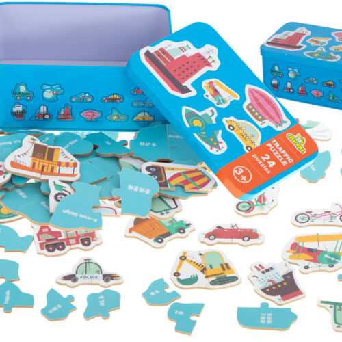 Puzzle egy dobozban járművek 24 rejtvények