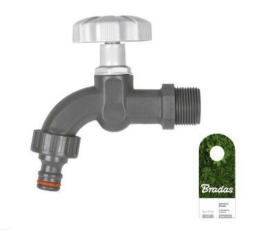 PVC Kerti Csap 3/4" Kuplungos Tömlőcsatlakozóval