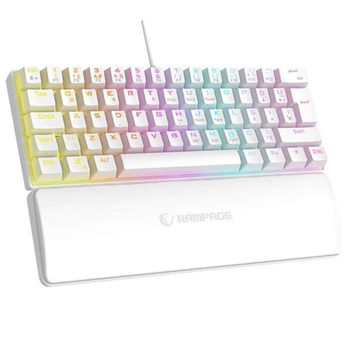 Rampage Billentyűzet - PLOWER K60 White US (Vezetékes