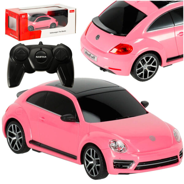 Rastar RC Távirányítós autó 1:24 Volkswagen Bogár - Rózsaszín