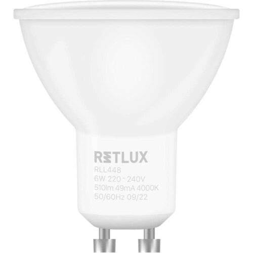 Retlux LED Spotlámpa GU10 - 6W - 3 Fokozatú Dimmelés