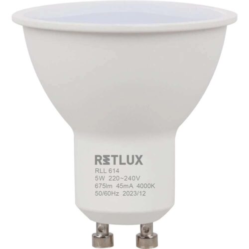 RETLUX RLL 614 GU10 izzó 5W CW D