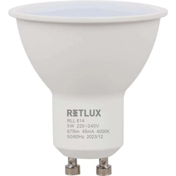 RETLUX RLL 614 GU10 izzó 5W CW D