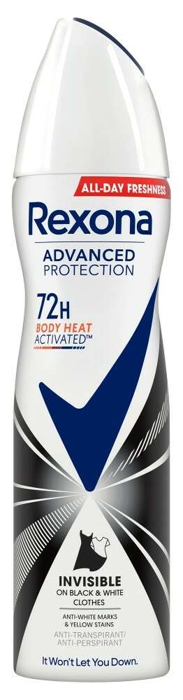 Rexona Advanced Protection Invisible női Dezodor Black & White 150ml