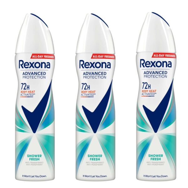 Rexona Advanced Protection női Dezodor Shower Fresh 3x150ml