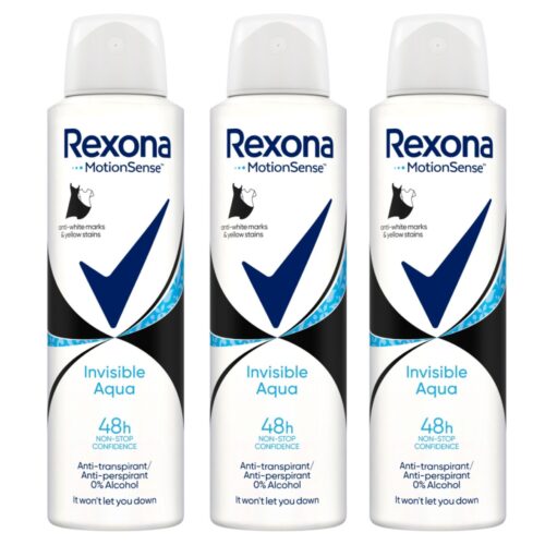 Rexona MotionSense Invisible Aqua Izzadásgátló 3x150ml