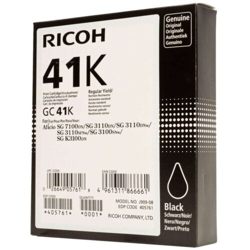 Ricoh  gc41 tintapatron black original 2