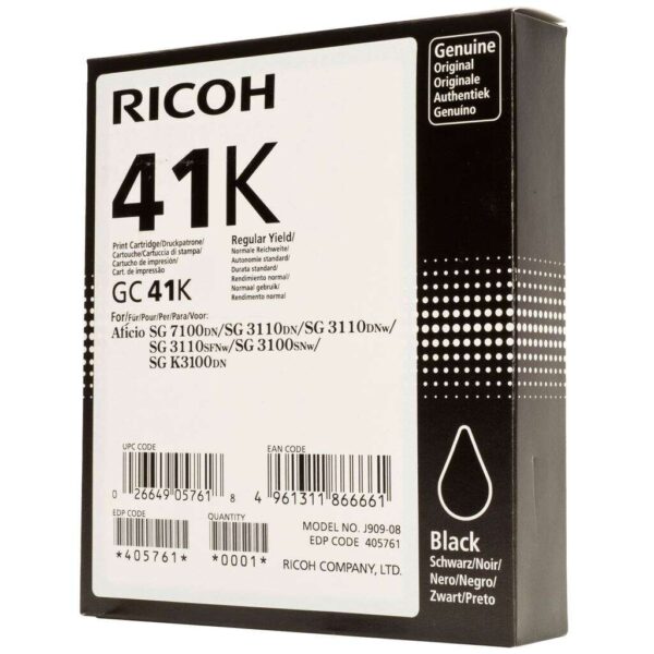 Ricoh  gc41 tintapatron black original 2