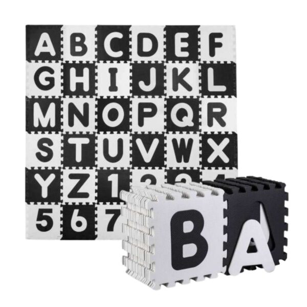 Ricokids 36db XXL Óriás Szivacs puzzle 180x180cm - Fekete