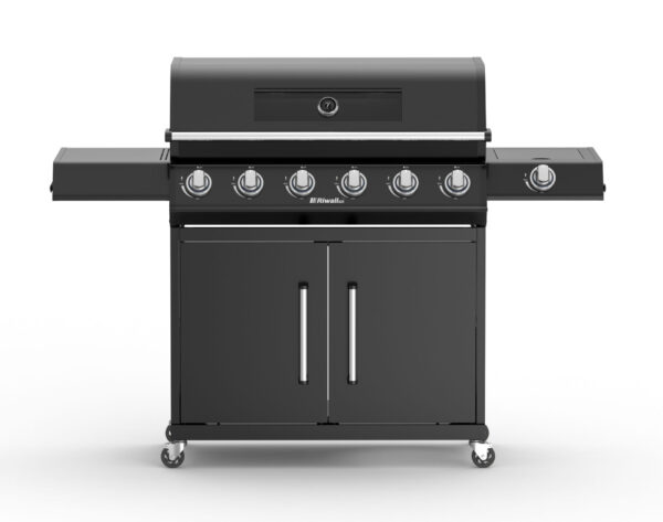 Riwall PRO RGG 61 EXL prémium gázüzemű grillsütő 24 kW