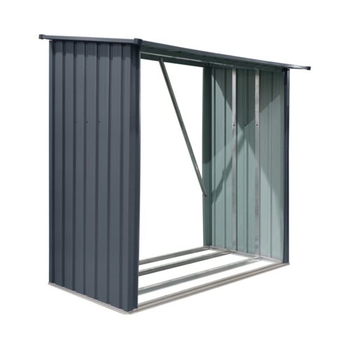 Riwall PRO RMWS 3x7 Anthracite tűzifatároló lejtős tetővel 2 x 1