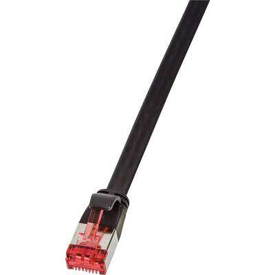 RJ45 Hálózat Csatlakozókábel CAT 6 U/FTP 25.00 cm Fekete Aranyoza...